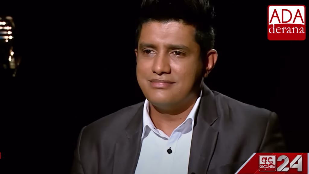 Deepfake image of Chathura Alwis smiling in a dark studio, falsely implying he endorses Edge Code Pro.